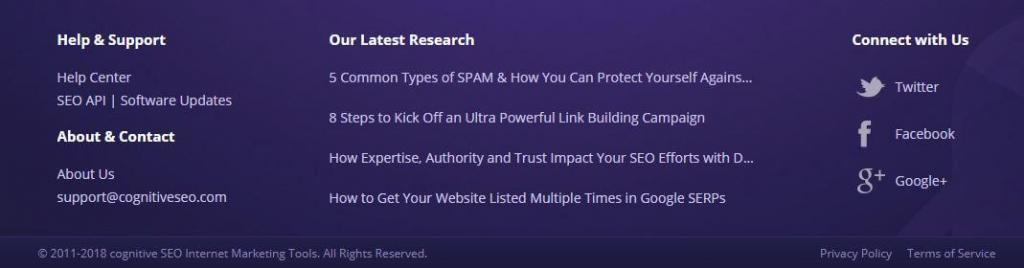 cognitiveseo internal footer links