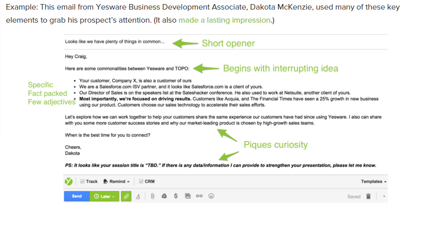 9 Cold Email Formulas - No. 7