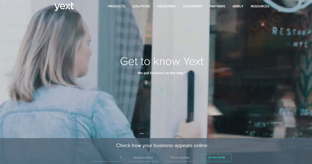 Yext screenshot